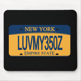  350Z NY Registreringsskylt Musmattor