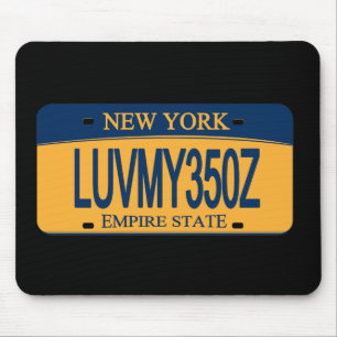 350Z NY Registreringsskylt Musmattor
