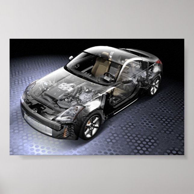 350Z Silver inre Poster (Framsidan)
