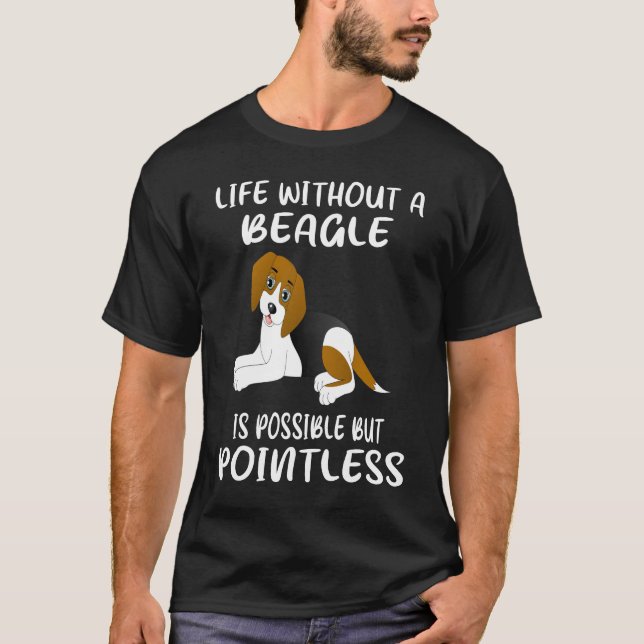 352 Liv utan beagle T Shirt (Framsida)