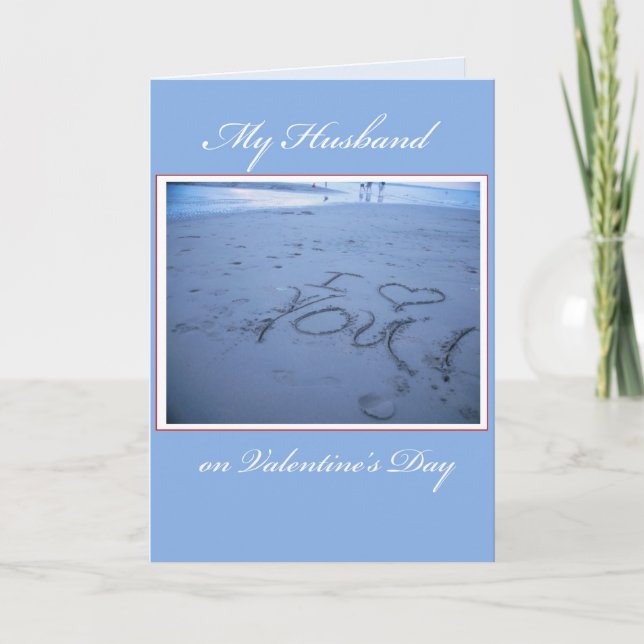 3551 makevalentin Sand för dag Helgkort (Framsida)
