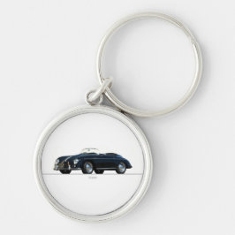 356 SPEEDSTER KEYCHAIN RUND SILVERFÄRGAD NYCKELRING