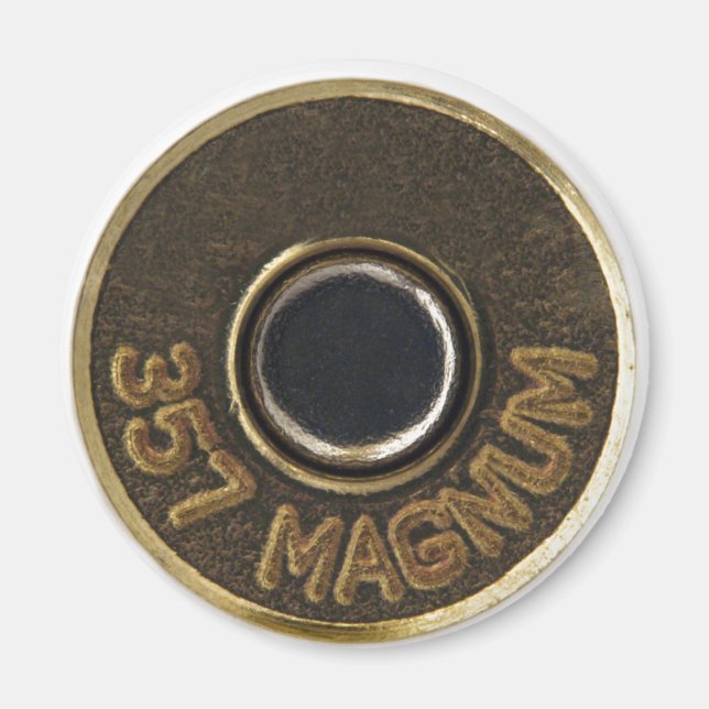 357 Magnum brass snäcka Magnet (Framsidan)