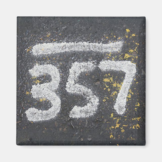 357 Masonic och Ängla Nummer Magnet (Framsidan)