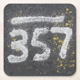 357 Masonic och Ängla Nummer Underlägg Papper Kvadrat