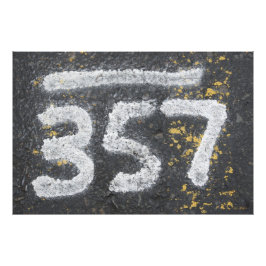 357 Mason's and Angel Number Fototryck