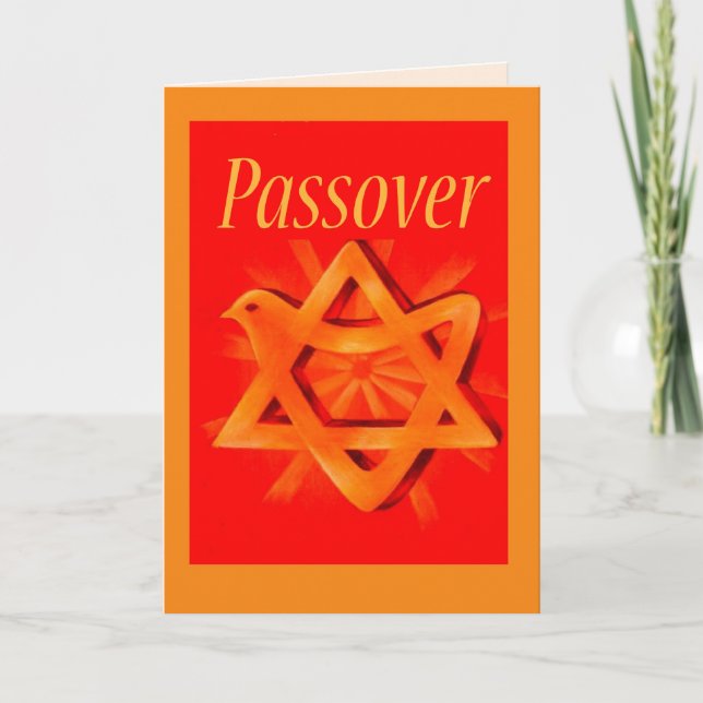 3583 Pesach Red-Guld Kort (Framsida)