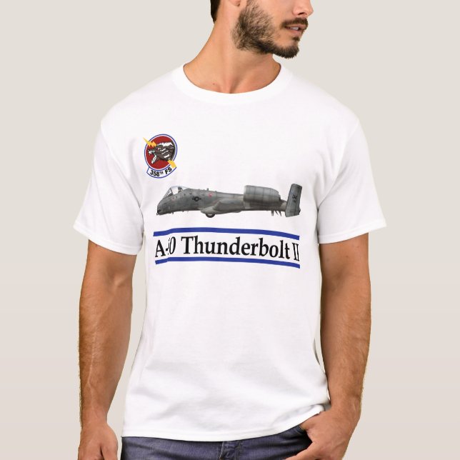 358. Thunderbolt för kämpeskvadron A-10 T-shirt (Framsida)