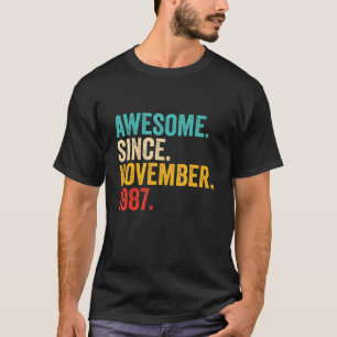 35 år gamla gåvor 35e födelsedag Fantastisk sedan T Shirt