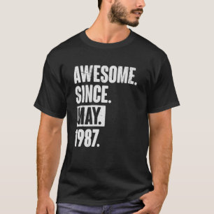 35 år gammal 35e Birthday Fantastisk sedan maj 198 T Shirt