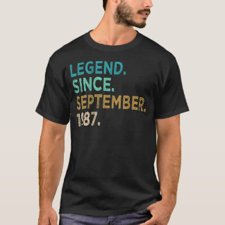 35 år gammal Fantastisk sedan september 1987 35e 1 T Shirt