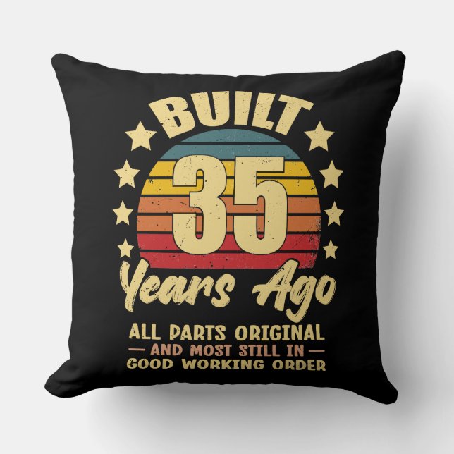 35 år sedan Alla delar original 35-årsdag Kudde (Framsida)