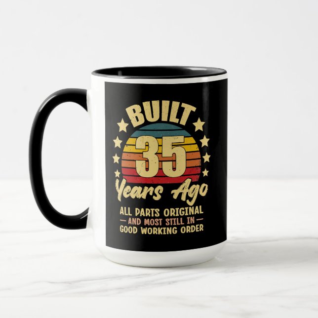 35 år sedan Alla delar original 35-årsdag Mugg (Vänster)