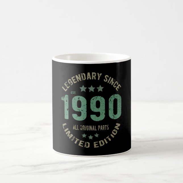35-årig 35e på födelsedagen 1990 kaffemugg (Center)