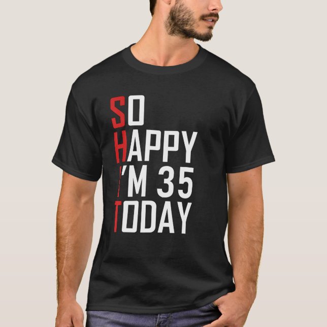 35-årig födelsedag 1986 Lönsam 35e födelsedag T Shirt (Framsida)