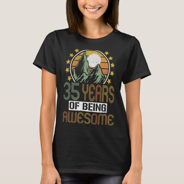 35 ÅRS Åldersdag 35e 15 T Shirt (Framsida)
