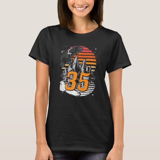 35 ÅRS Åldersdag 35e 1 T Shirt (Framsida)
