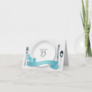 35-års bröllopsdag middagsinbjudan inbjudan