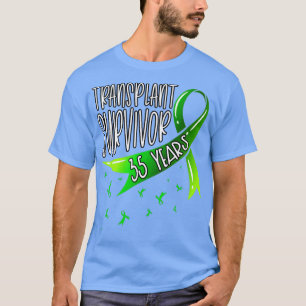 35 års Grönt av organtransplantat Överlevande T Shirt