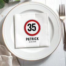 35-årsdag Hastighetsbegränsningsskylt - ALDER