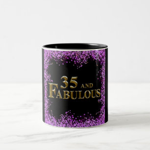 35-årsdag Två-Tonad mugg