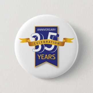 35-årsjubileumsdesign knapp