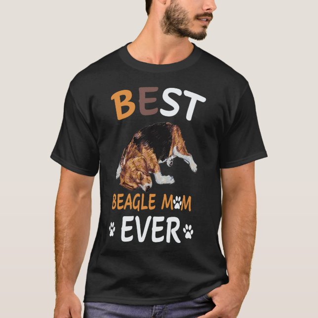35 Bästa Beagle Mamma Någonsin Beagle T Shirt (Framsida)
