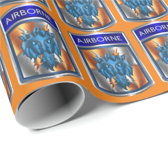 35:e signalbrigaden - luftburen  presentpapper (Rullad Hörn)