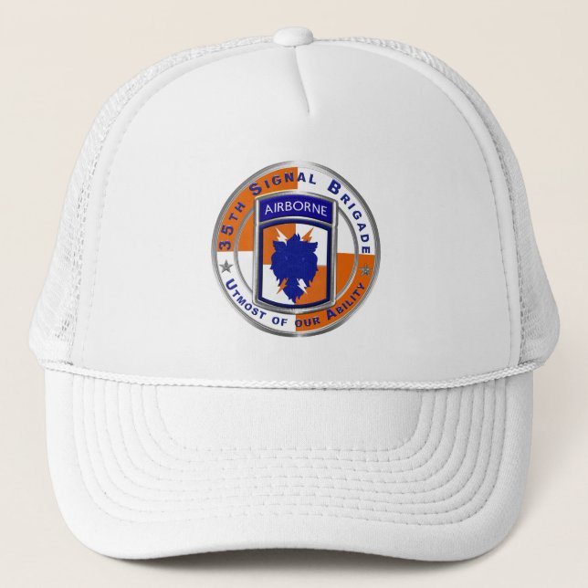 35:e signalbrigadens Trucker mössa Keps (Framsida)