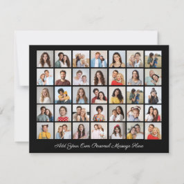 35 Fotokollage lägg till din egen Hälsning Julkort