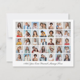 35 Fotokollage lägg till din egen Hälsning Julkort