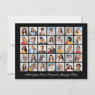 35 Fotokollage Lägg till din egen hälsning Julkort