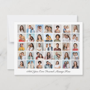 35 Fotokollage Lägg till din egen hälsning Julkort