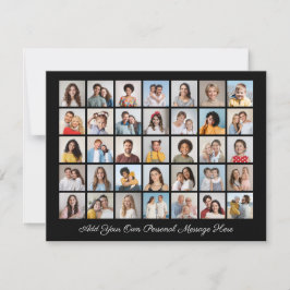 35 Fotokollage lägg till din egen Hälsning Julkort