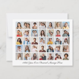 35 Fotokollage lägg till din egen Hälsning Julkort