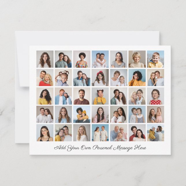 35 Fotokollage lägg till ditt eget gratulationskor (Framsida)