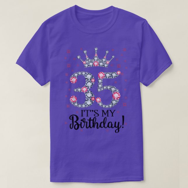 35 It's My Birthday 1987 35Th Birthday Gift Tee Fo (Design framsida)