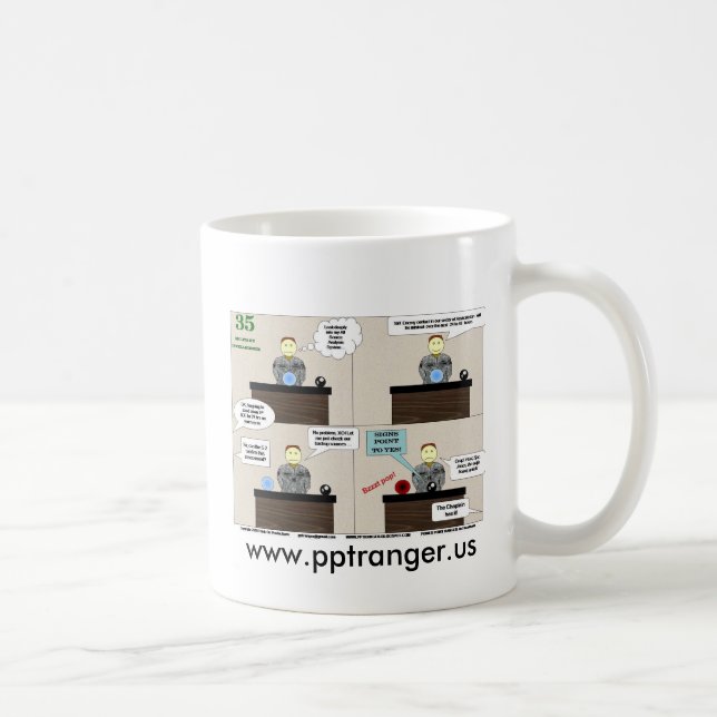 35 MI, www.pptranger.us Kaffemugg (Höger)