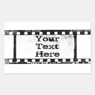 35 mm film rektangulärt klistermärke