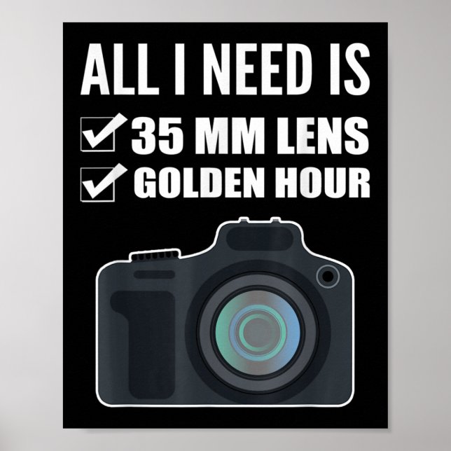 35 mm Lens Bröllop-fotoskrivare Poster (Framsidan)