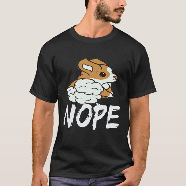 35 Nej - Corgi T Shirt (Framsida)