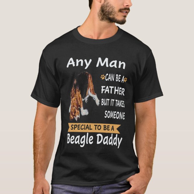 35 Varje Man - Beagle Daddy Beagle T Shirt (Framsida)
