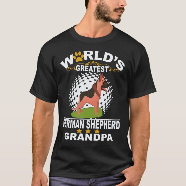 35 Världens bästa tyska schäferfarmor tyska T Shirt (Framsida)