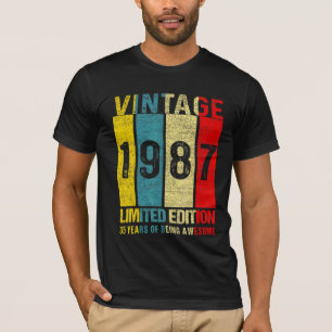 35 Vintage 1987 35 år gammal T Shirt