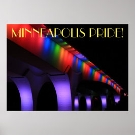 35 W Bridge Minneapolis - Gay pride Poster