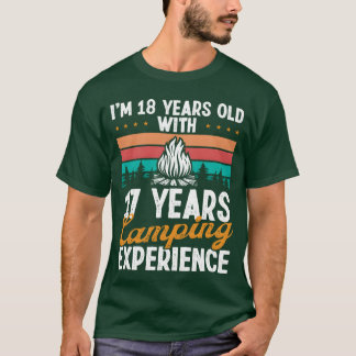 35 Year Old Camper Mountains Camping 35 Birthday g T Shirt