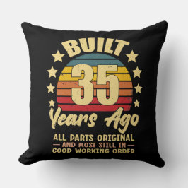35 Years Ago All Parts Original 35th Birthday Kudde