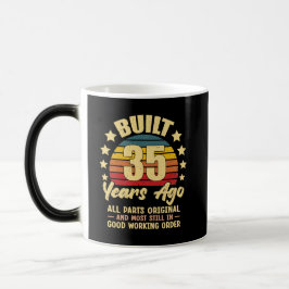 35 Years Ago All Parts Original 35th Birthday Magisk Mugg