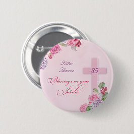 35e Årsdag för Religiösa Life Catholic Nun Knapp