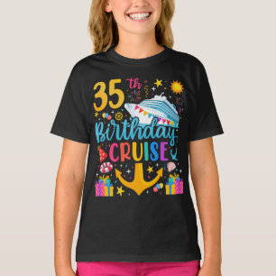 35e Birthday Cruise B Day Party Girl T Shirt